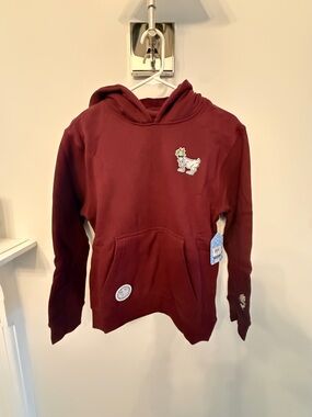 GOAT USA Kids Maroon Hoodie with Patch